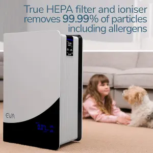 EVA Alto infinity Air Purifier, True HEPA, Active Carbon, UV, ION - 143m2