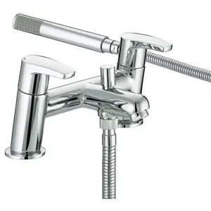 Bristan Orta Bath Shower Mixer Chrome Taps Deck Mount Bathroom Tap Sinks Ceramic