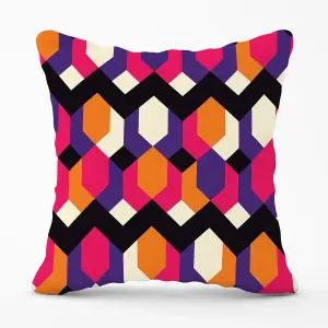 Coloured Abstract Pattern Outdoor Cushion 45cm x 45cm