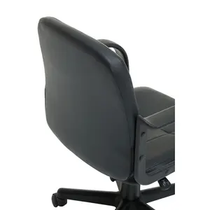 Interiors by Premier Black Pu Home Office Chair