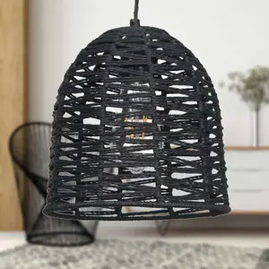 First Choice Lighting Set of 2 Kleo Dark String Pendant Lightshade