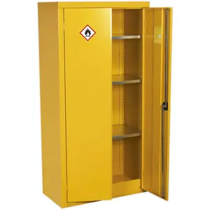 Durable Hazardous Substance Storage Cabinet with Key Lock - 900mm x 460mm x 1800mm