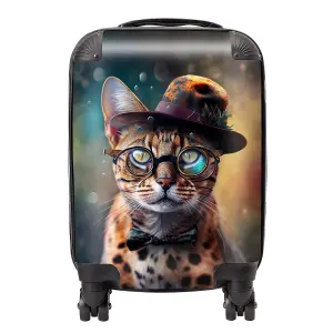 Bengal Cat Face Splashart Suitcase - Small