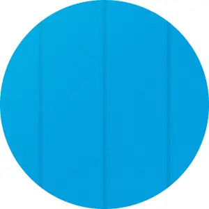 Pool Cover - round, floating, protects and warms the water - 488 cm diameter blue