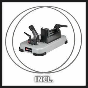 Einhell Cordless Band Saw 127mm Depth 18V Power X-Change With Metal Base Handheld And Portable TE-MB 18/127 U Li - Body Only