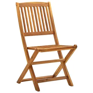 Berkfield Folding Outdoor Chairs 4 pcs Solid Acacia Wood