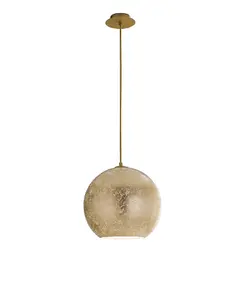 Luminosa VANITY Dome Pendant Ceiling Light Gold 30x29cm