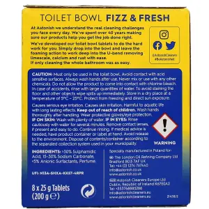 Astonish Toilet Bowl Fizz & Fresh Lemon Splash 8 Tabs