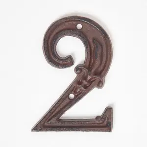 Homescapes Cast Iron House number, 2