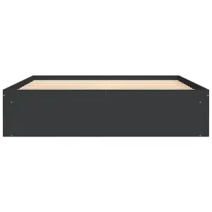 Berkfield Bed Frame Black 150x200 cm King Size