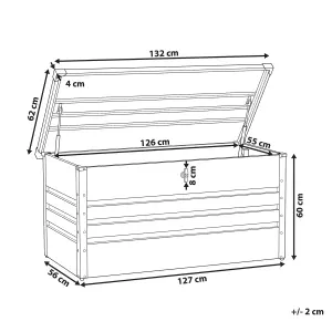 Beliani Storage Box Grey CEBROSA