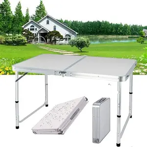 4ft Heavy Duty Folding Table Portable Plastic Camping Garden Party