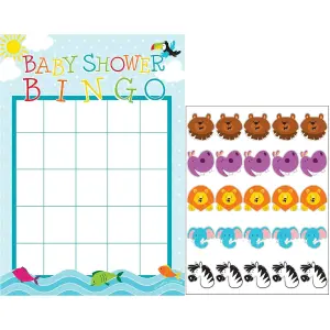 Creative Party Noahs Ark Baby Shower Bingo White/Multicoloured (One Size)