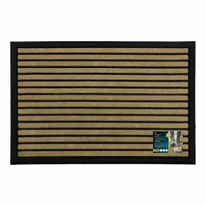 JVL Vienna Rubber Backed Scraper Doormat 40x60cm Lines