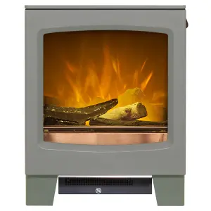 Acantha Lunar Electric Stove in Grey