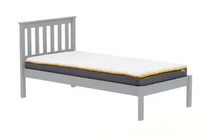 Birlea Denver Single Bed Frame In Grey