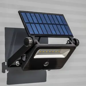 Sealey Extra Slim Solar Motion Sensor Floodlight 16W SMD LED With Bracket LED16S