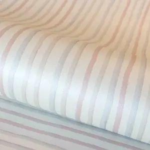 Galerie Great Kids White Smooth Glitter Stripes Wallpaper Roll