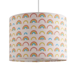 Printed Multicolour Rainbow Light shade (D)25cm