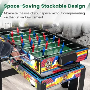 Costway 12-in-1 Combo Game Table Set Foosball Air Hockey Pool Ping Pong Shuffleboard