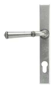 From The Anvil Pewter Regency Slimline Lever Espag. Lock Set