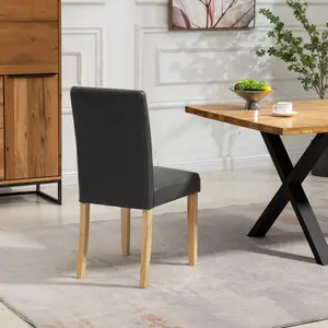 Maiolo Vegan Leather Dining Chairs - Set of 2