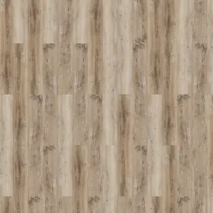 GoodHome Mambo Distressed Browm Rustic Wood effect Click vinyl Flooring Sample