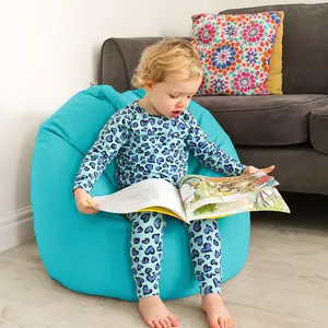 rucomfy Outdoor Water Resistant Kids Classic Beanbag - Turquoise