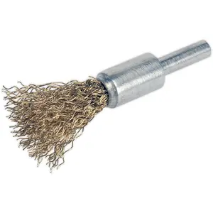 13mm Flat Top Decarbonising Brush - 6 x 20mm Shaft - 13mm Trim Diameter