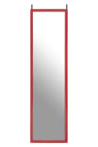 Maison by Premier Mize Red Plastic Frame Over Door Mirror