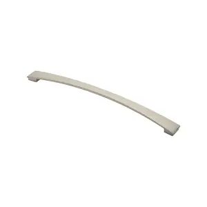 Curved Bow Pull Handle 338 x 25mm 320mm Fixing Centres Satin Nickel