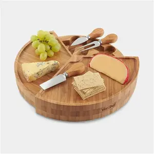 Cheese Board With Knives - Serveware - Vonhaus