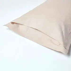 Homescapes Natural Linen Oxford Pillowcase, King