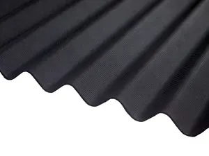 Roof Pro Black Bitumen Corrugated Roofing sheet (L)2m (W)950mm (T)2.6mm