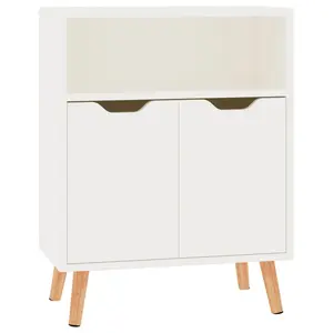 Sideboard 60x30x72 cm Engineered Wood High Gloss White