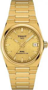 Tissot PRX Powermatic 80 35mm Unisex Watch Gold T1372073302100 35mm - Tissot Watches