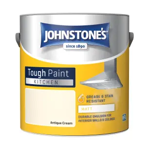 Johnstone's Kitchen Matt Tough Paint Antique Cream - 2.5L