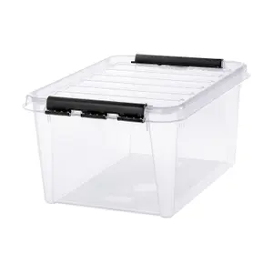 Classic 31 Storage Box Spacious, Stackable and Transparent, 32 Litres