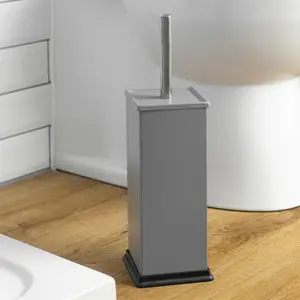 Harbour Housewares - Square Toilet Brush - Matt Grey