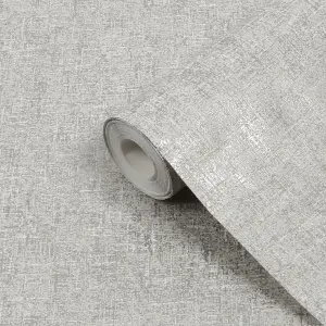 Superfresco Midas Texture Grey Gold Plain Wallpaper