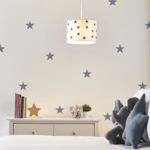 Printed Multicolour Star Light shade (D)25.5cm