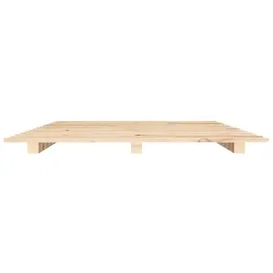 Berkfield Bed Frame 150x200 cm 5FT King Size Solid Wood Pine