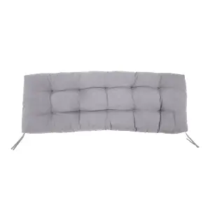 Outdoor Light Grey Garden  Bench Seating Cushion