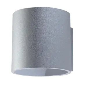 Orbis Aluminium Grey 1 Light Classic Wall Light