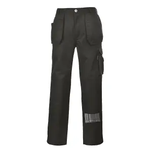 Portwest Slate Holster Trade Work Trousers Black - M / Regular