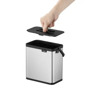 Puro Stainless Steel 3 Litre Countertop Waste Baskets