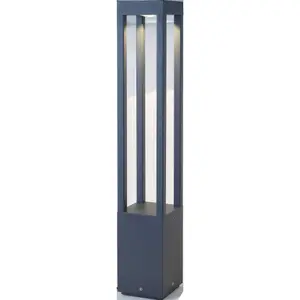 Luminosa Agra LED Outdoor Bollard Light Dark Grey IP54