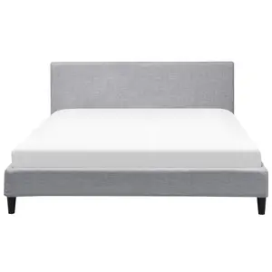 Fabric EU Super King Size Bed Grey FITOU