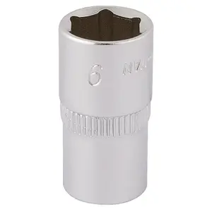 Draper Elora Hexagon Socket, 1/4" Sq. Dr., 9mm 11098