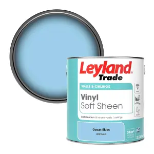 Leyland Trade Vinyl Soft Sheen Walls & Ceilings Emulsion Paint Ocean Skies (PPG1240-3) - 2.5L